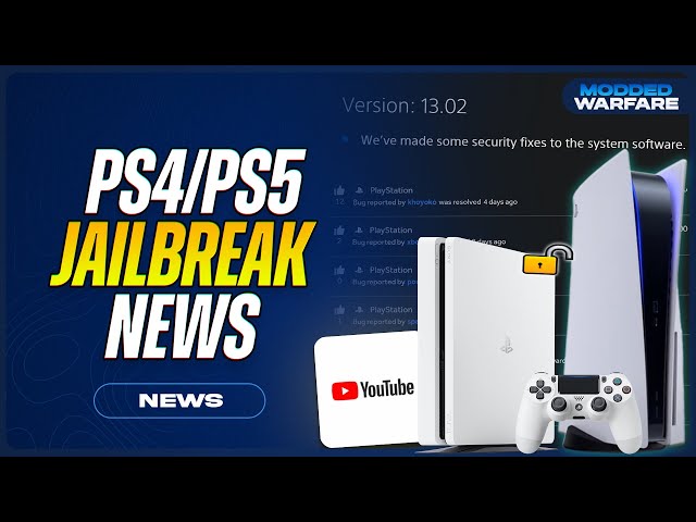 PS4/PS5 Jailbreak News: 13.02 & 12.02 security patches