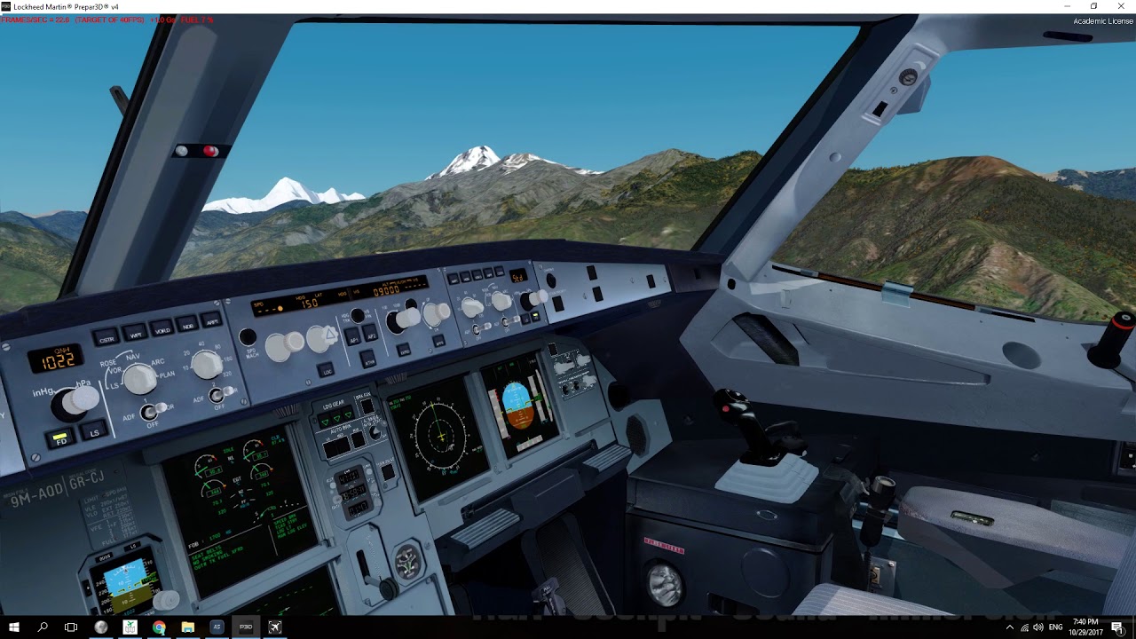 FSLab A320 approach VQPR RW15 manual hard Landing