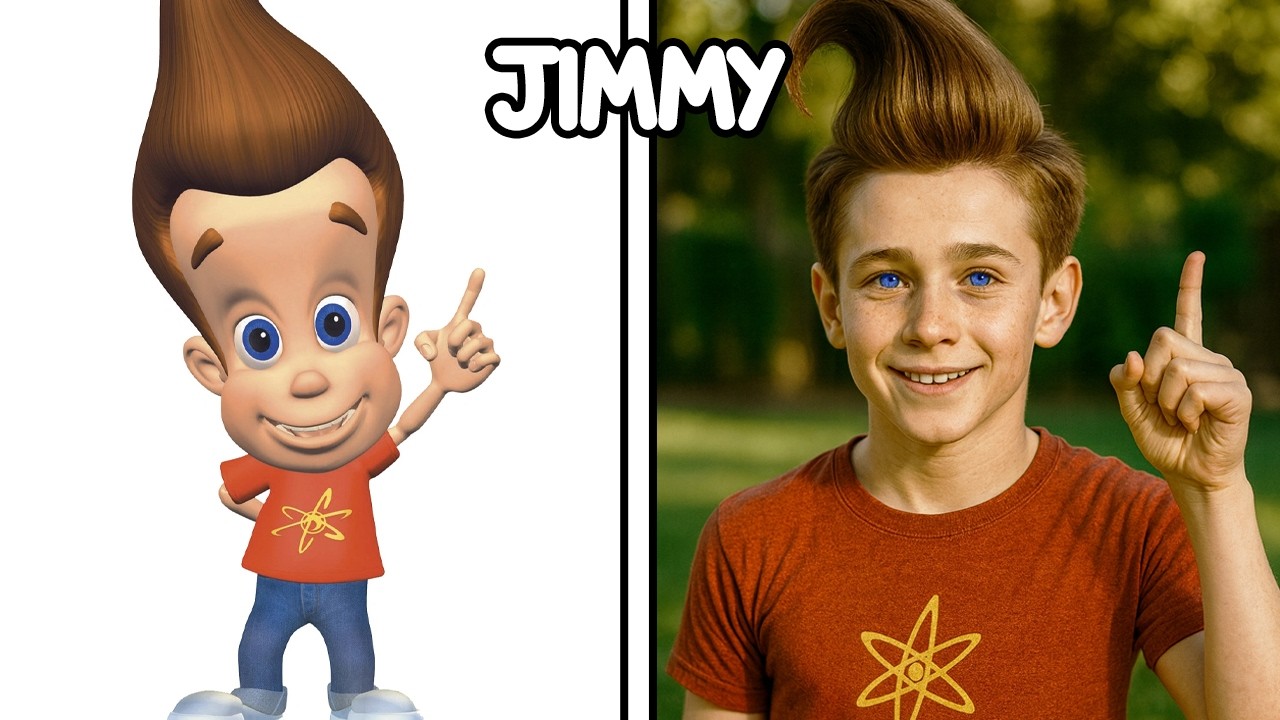 Jimmy Neutron Characters In Real Life! 🚀