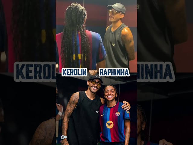 QUE DUPLA 🔥Kerolin e Raphinha representando na Espanha! 🎥: @Dibradoras #futebol
