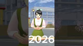 1990 Vs 2026 Sakura school simulator games #sakura #sakuraschoolsimulatordrama #dress