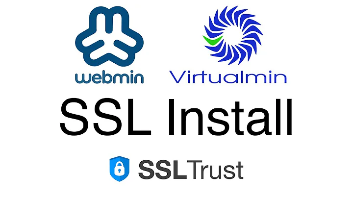 How to install an SSL/TLS Certificate in Virtualmin / Webmin | CSR, Validation, Configuration