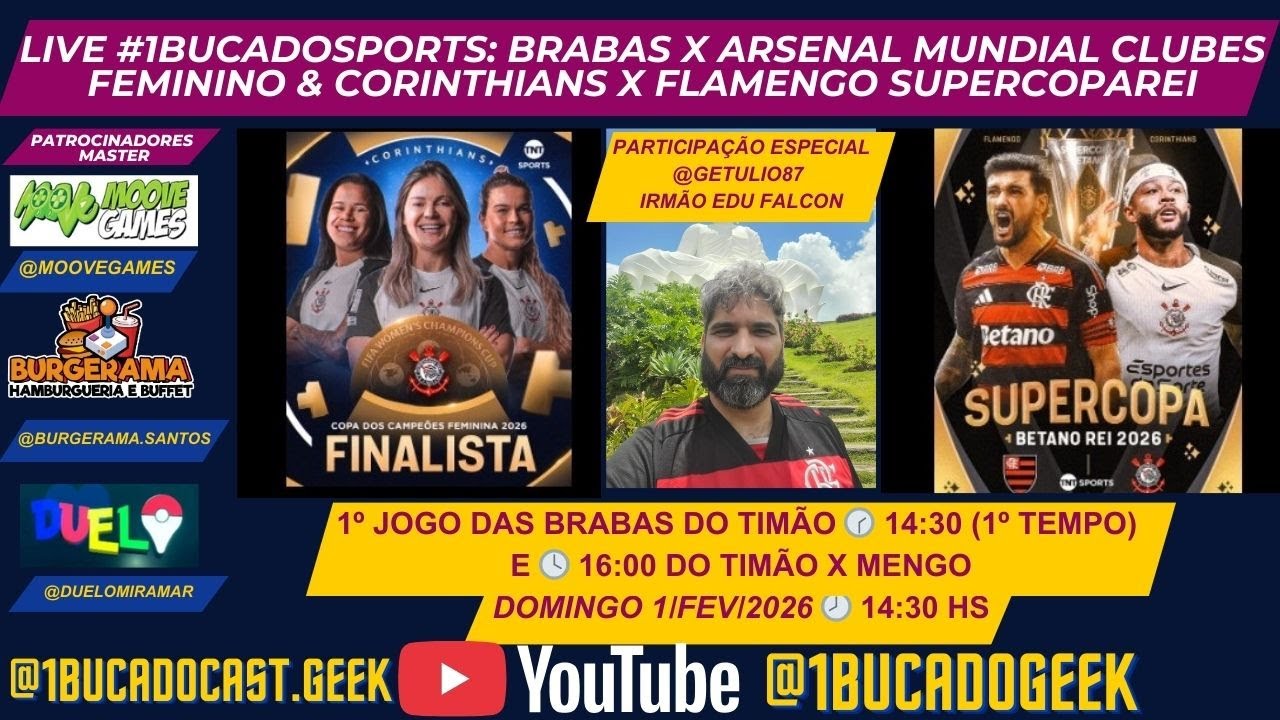 Live Corinthians x Flamengo 