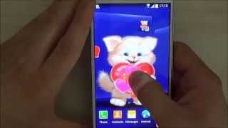 Cute cat live wallpaper for Android phones and tablets screenshot 4