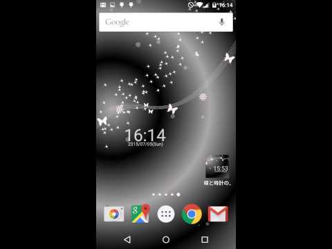蝶と時計のライブ壁紙 Google Play のアプリ