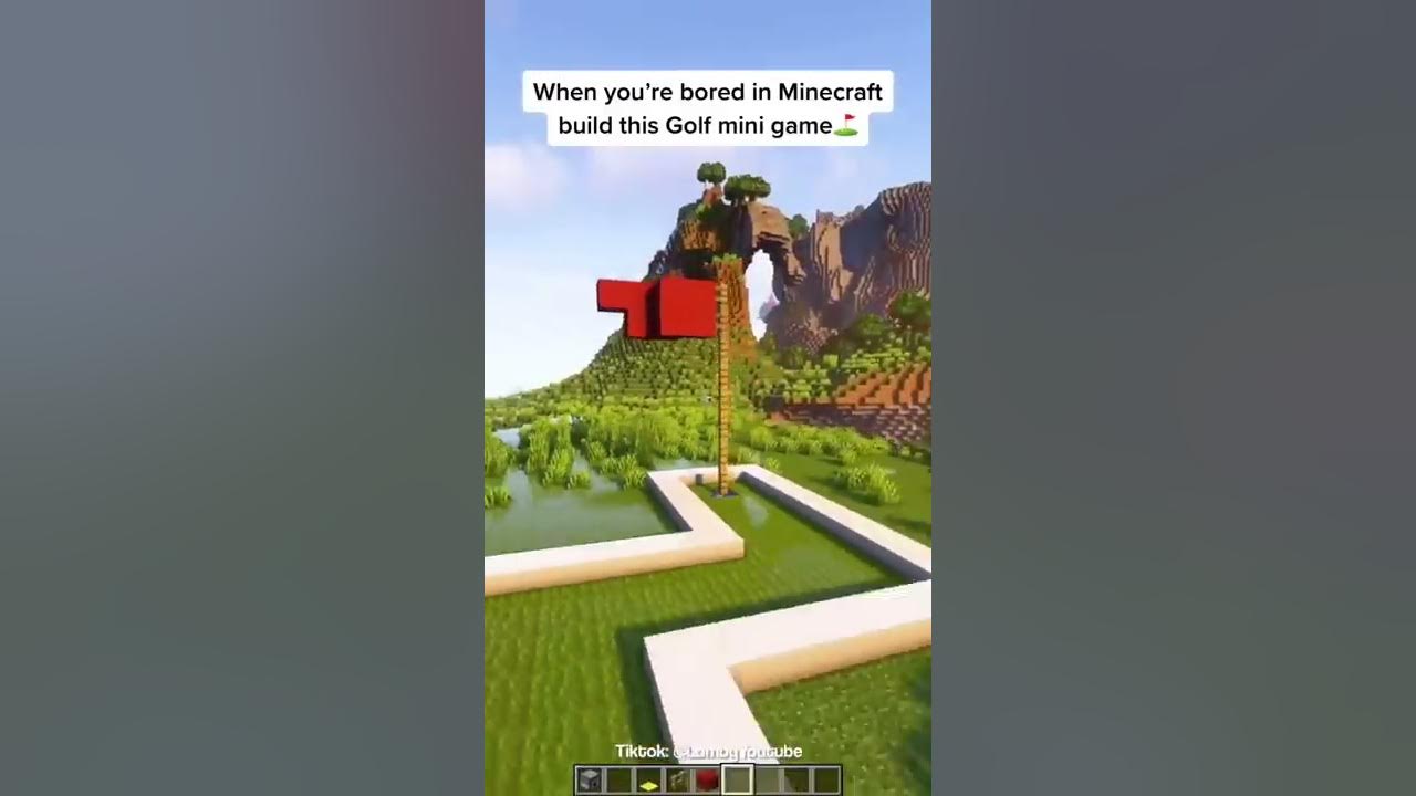 Minecraft: Golf Mini Game | #shorts