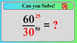 Nice Exponent Math Simplification | Can You Solve!!!