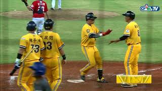 08/19 兄弟 vs 富邦 十局上，詹子賢擊出兩分打點全壘打，中信兄弟在延長賽超前比數，四比二領先