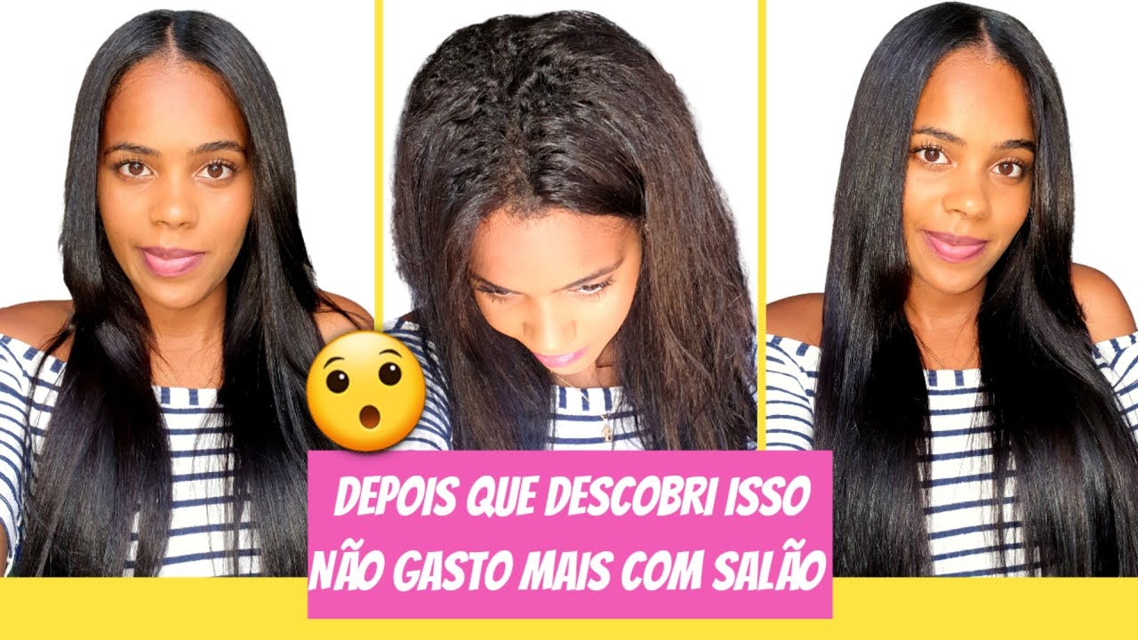 SELAGEM CASEIRA CABELO LISO ESCORRIDO COM BRILHO ESPELHADO em 4 PASSOS