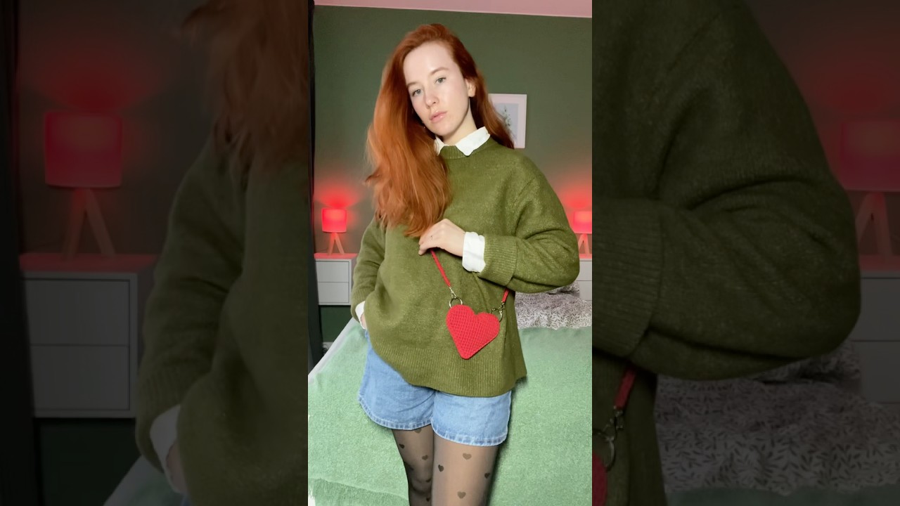 A perfect bag for Valentine’s Day ❤️‍🔥 #crochet #valentinesday