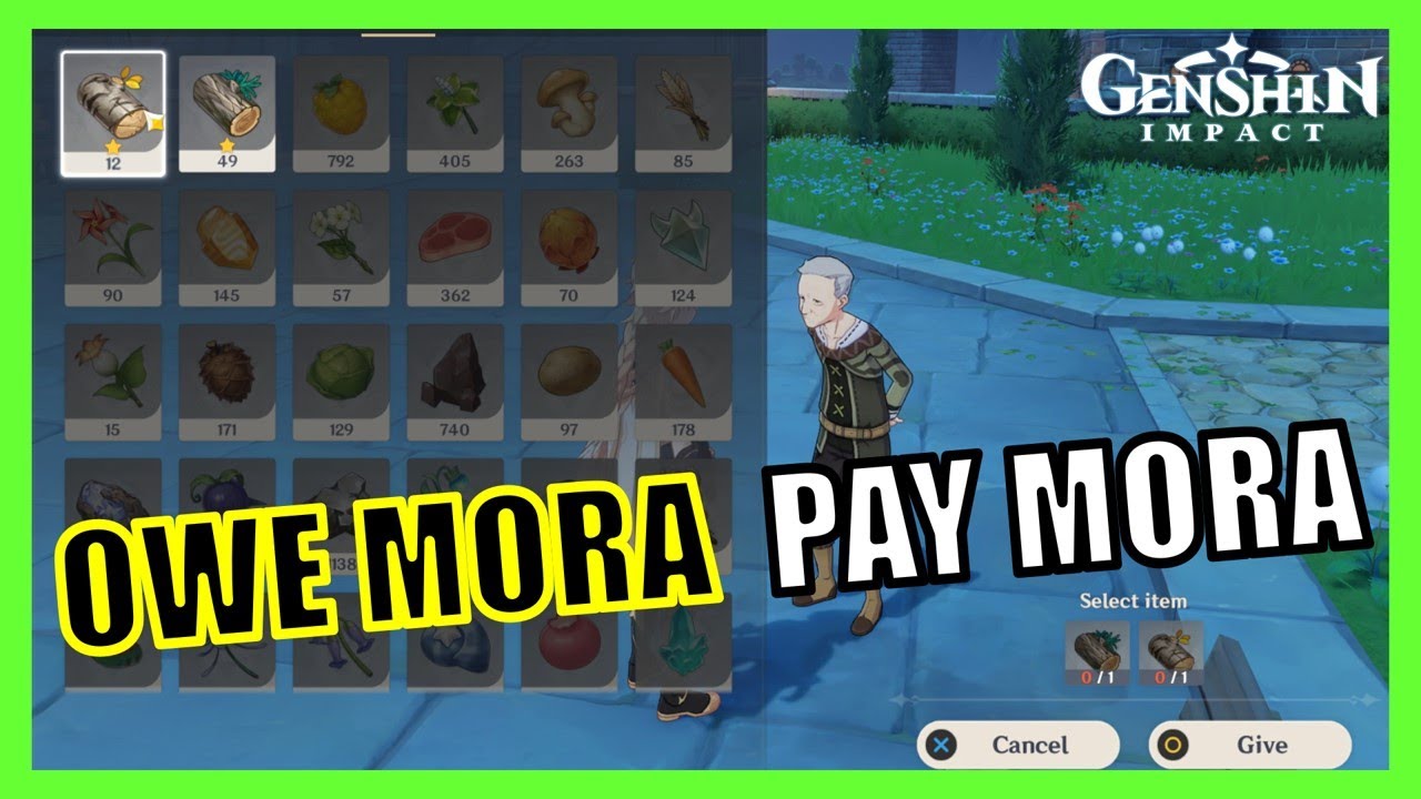Owe Mora Pay Mora Genshin Impact YouTube