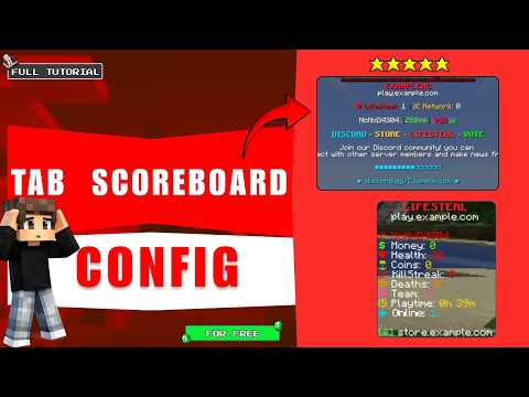 How To Setup Best TAB + Scoreboard Setup for Minecraft Server (TAB Plugin Tutorial)
