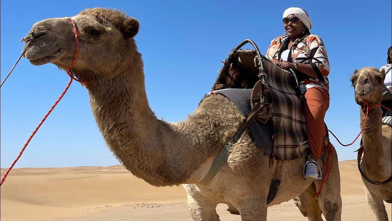 CAMEL RIDDING AND QUAD BIKING IN SWAKOPMUND NAMIBIA - YouTube