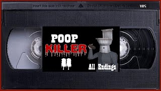 POOP KILLER 2 - II - Complete Walkthrough & All Endings - 616 Games - Horror Slasher Survival Game