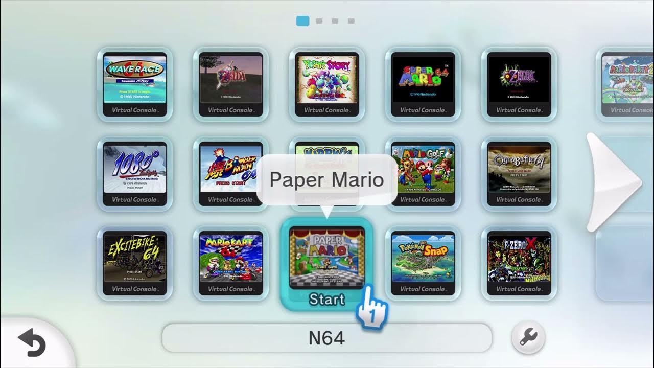 EVERY N64 Virtual Console Game on Wii U YouTube