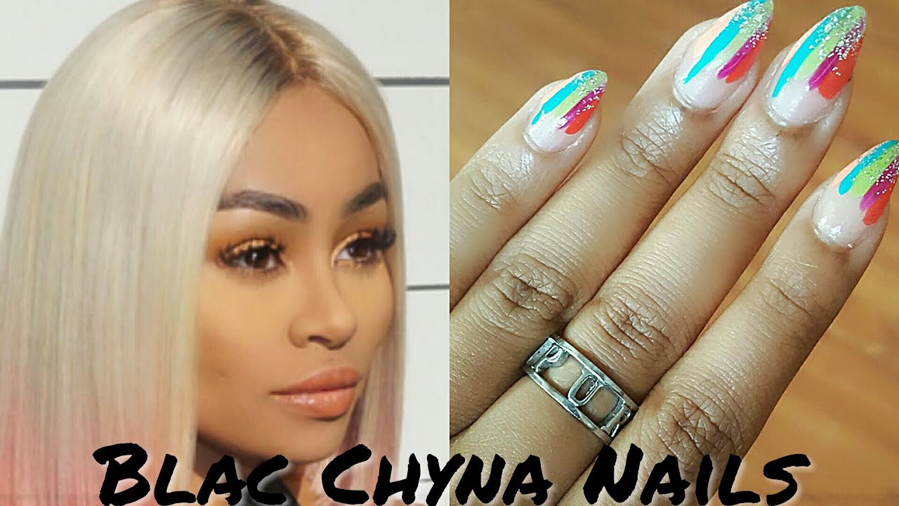 Blac Chyna Inspired Nails For Beginners.