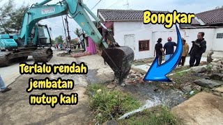 PARAH❗️KALI KETUTUP JEMBATAN AMAT RENDAH❗️AKHIRNYA BONGKAR❗️#kdm 