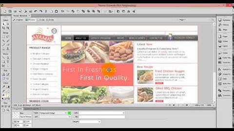 Create drop down menu on fireworks