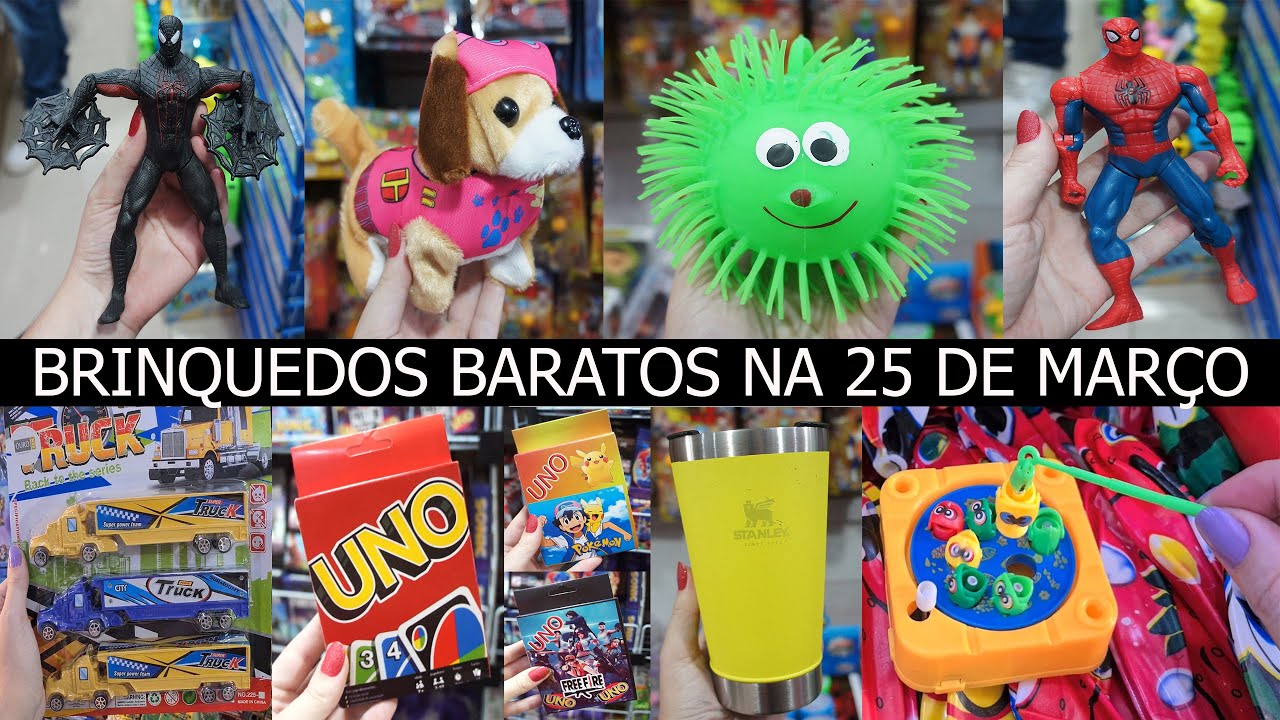 BRINQUEDOS BARATOS NA 25 DE MARÇO - DISTRIBUIDORA MADE IN CHINA - YouTube