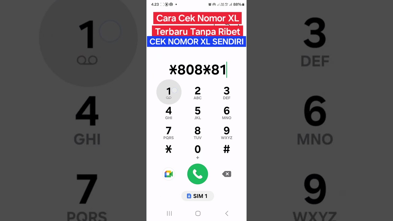 Cara Cek Nomor XL terbaru 