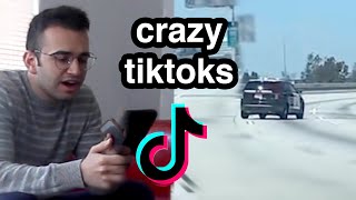 Cop Driving ZigZag on the Highway - Watching Weird TikToks