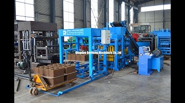 QT4-18 automatic block making machine for making hollow blocks