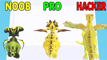 Dragon Evolution Run - NOOB VS PRO VS HACKER