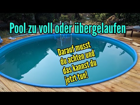 Video: Kann der Wasserstand im Pool zu hoch sein?