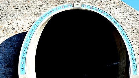 Mosaic installation on tunnel wall - Ethiopia - Part5