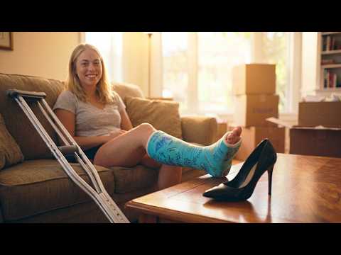 The High Heels or the Cast  Chapter 7   #cast #crutches #brokenankle thumbnail