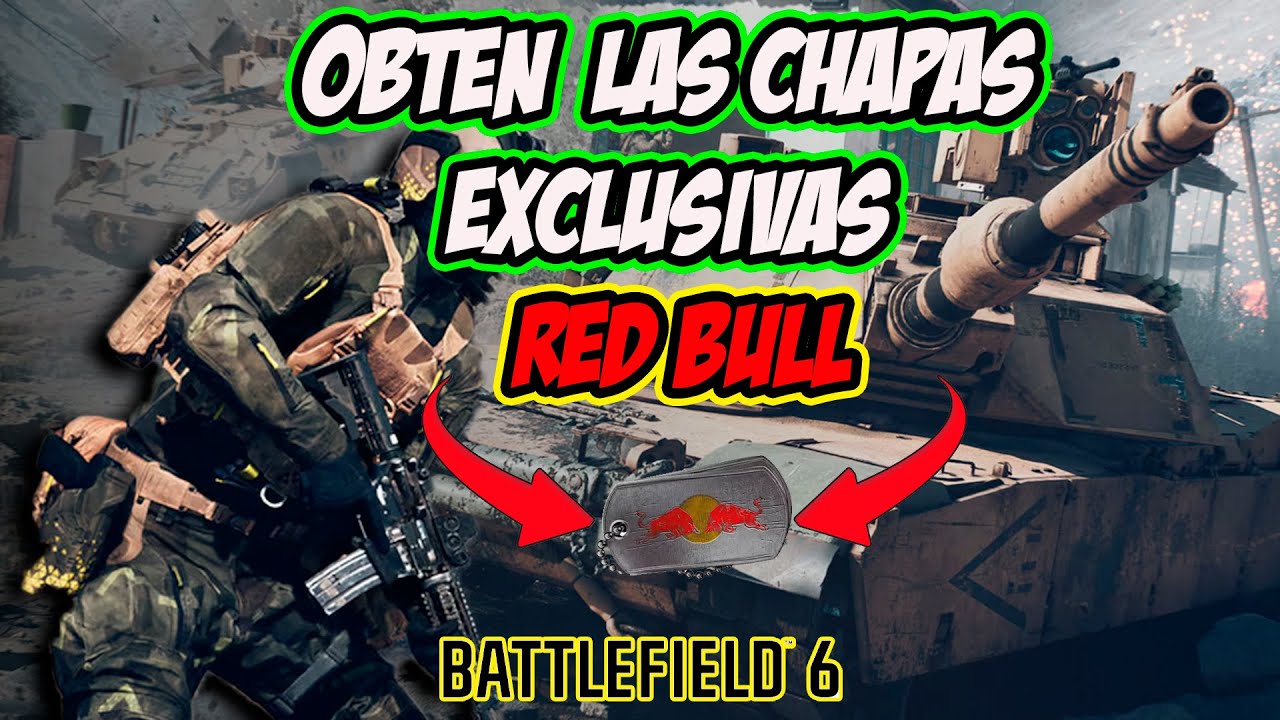 Cómo CONSEGUIR las CHAPAS EXCLUSIVAS de RED BULL en Battlefield 6 (NO son del evento)