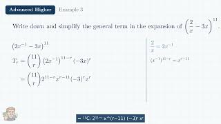 The Binomial Theorem - general term - Advanced Higher Maths