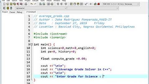 Average Grade Solver in C++
