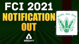 FCI Recruitment 2021 Notification | Assistant General Manager Vacancies 2021 Out | Adda247