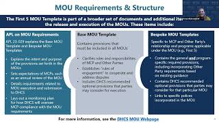 Stakeholder Webinar for First 5 MOU Template