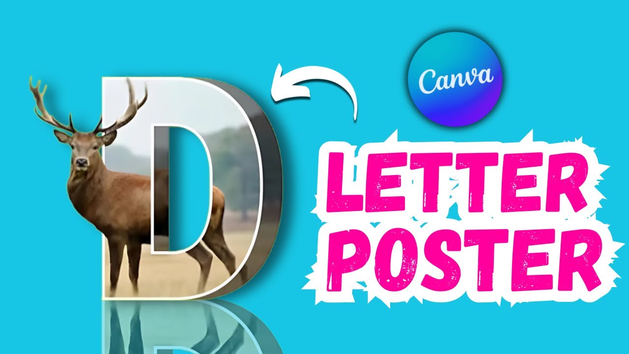 Letter Poster Design In Canva | Canva Tutorial #canvadesign #canva ...