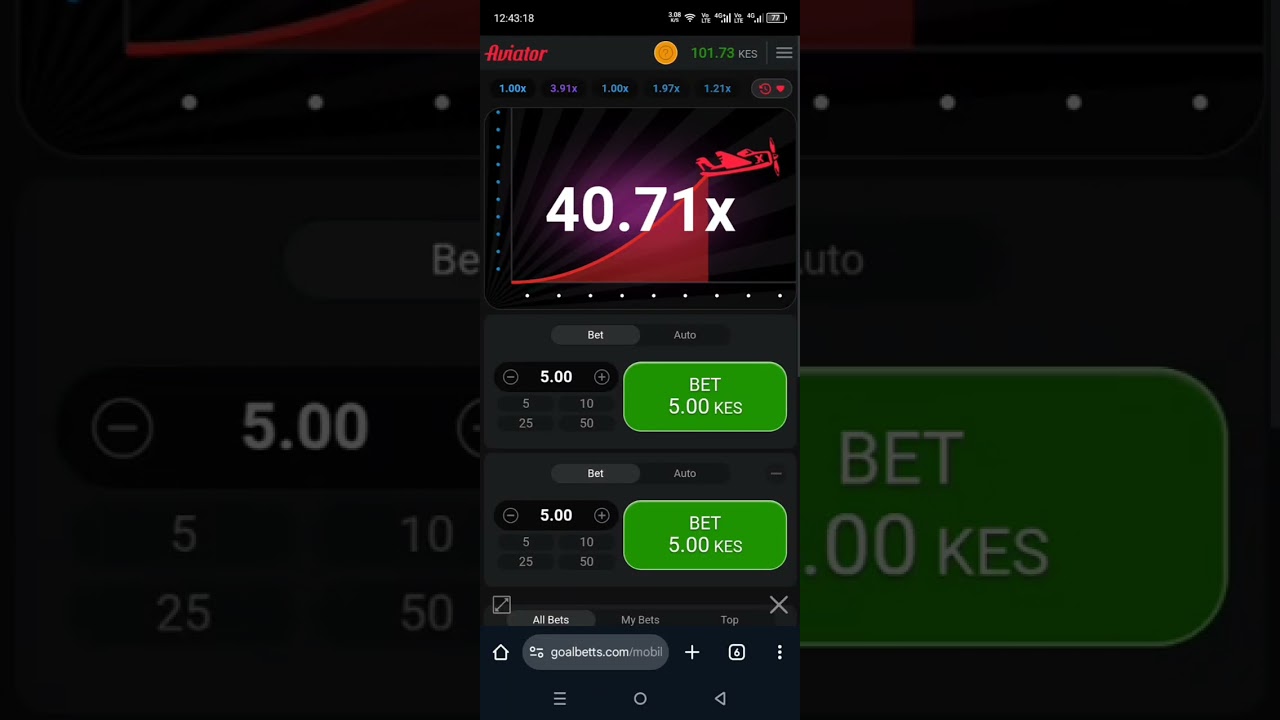 Play Aviator on GoalBetts! 🎮 100% bonus + 10% cashback! 🚀 