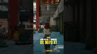 AMD RX 9070XT &amp; RYZEN 7 7800X3D (Cyberpunk 2077, 1440p, ultra settings) #ryzen7800x3d  #fkby #9070xt