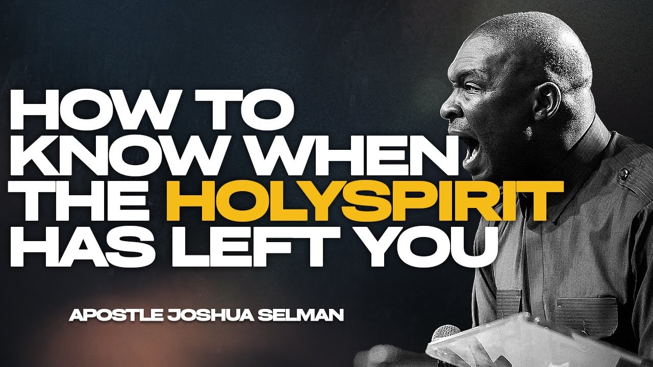 SIGNS THE HOLY SPIRIT IS SILENTLY WITHDRAWING FROM YOU ||APOSTLE JOSHUA SELMAN