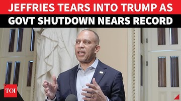 FULL PRESSER: Hakeem Jeffries Rips ‘PUPPET MASTER’ Trump As Shutdown Blame Game Continues