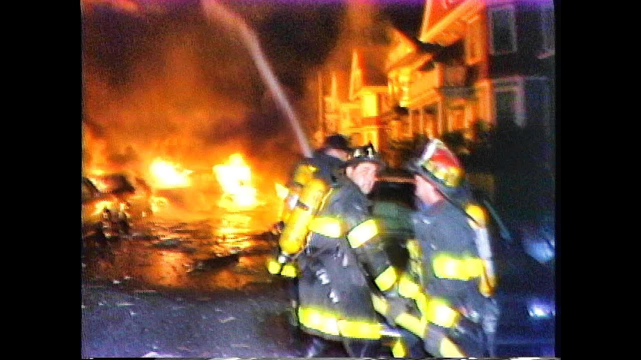 Lonsdale St Dorchester 9 alarm fire and plane crash   6/26/1987..