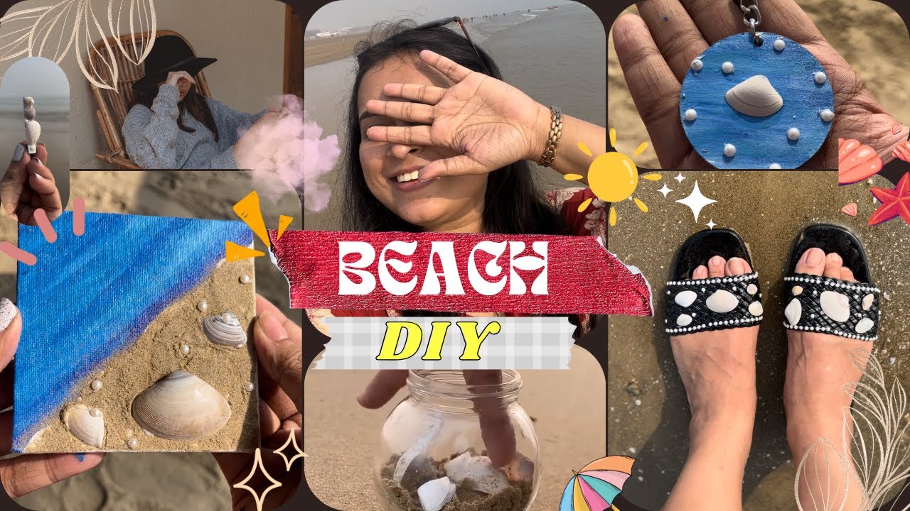 DIY✨ 5 Easy Beach craft ideas 