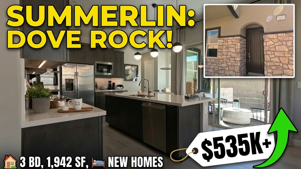 Dove Rock by Woodside Homes - Summerlin Las Vegas | $535k+ 1,942sf, 3Bd | New Homes For Sale