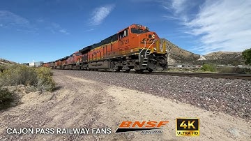 Two  Sweet Trains At NEW CAJON PASS Location! Check it out! Featuring Warbonnet 707!