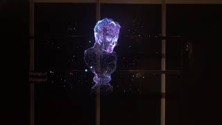 Hologruf six Holo65 big screen demo at ISE 2018