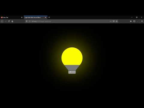Light Bulb | CSS Hover Effect Tutorial