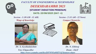 Deeksharambh (Student Induction Program) - Day 1 (Slot-A)