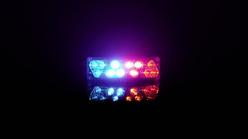 Half Octo® TIR 180 Degree LED Surface Mount Light Flash Patterns