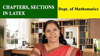 Chapters, Sections in Latex | Dept. of Mathematics | Christ OpenCourseWare
