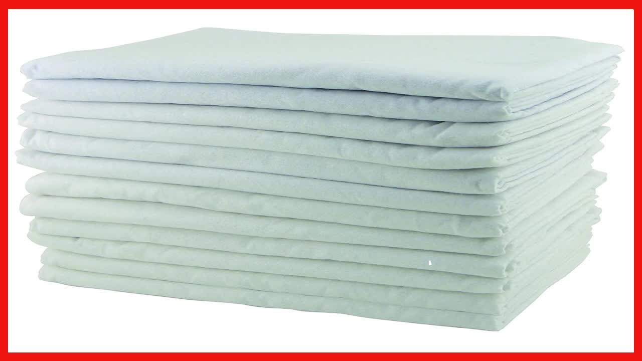 ECR4Kids ELR 026 Daycare Cot Rest Time Blanket for Kids, White 12 Pack